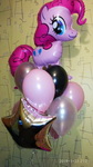 букет из фольгированного шара пони пинки пай и шаров с гелием на подарок девочке