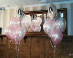 фонтаны стойки из гелиевых шаров на день рождения