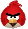 фольгированные гелиевые шары Angry birds красная