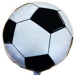 круглый фольгированный шар: футбольный мяч