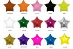 фольгированные шарики в форме звезд разных цветов