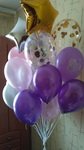 композиция из воздушных шаров с гелием на день рождения