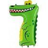 Фольговані кулі цифра 7 крокодил. Торгова марка Grabo Розмір 99 см.