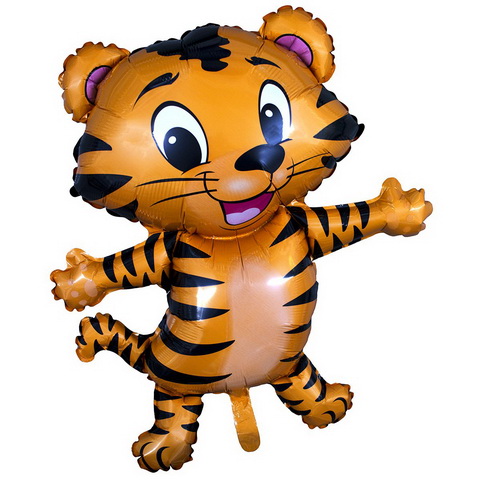 фольгированный шар на день рождения веселый тигренок