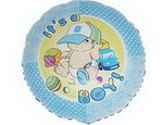 фольгировынный шар круг для новорожденного мальчика: у вас мальчик its a boy