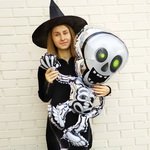шарики на Хэллоуин скелет танцующий